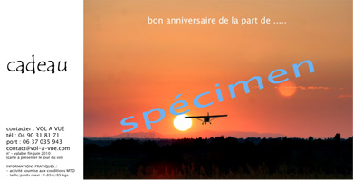 Cadeau anniversaire insolite bapteme de l'air