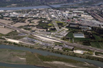 photo aérienne de la gare TGV d'Avignon dans la zone de Courtine (Vaucluse)