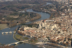 photo aérienne du Pont d'Avignon (Vaucluse)