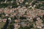 photo aérienne du Château de Saze (Gard)