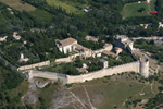   photo aérienne du Fort Saint André à Villeneuve les Avignon (Gard)