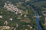 photo aérienne de la Roque sur Cèze (Gard)